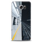MRCİLETİSİM (mrc-15404) Tam Ekran Koruyucu Kılıf HD Baskılı Kılıf Metro Station Samsung Galaxy Note 5 ile uyumlu