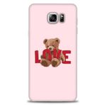 MRCİLETİSİM (mrc-15418) Tam Ekran Koruyucu Kılıf HD Baskılı Kılıf Love Bear Samsung Galaxy Note 5 ile uyumlu