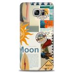 MRCİLETİSİM (mrc-15419) Tam Ekran Koruyucu Kılıf HD Baskılı Kılıf Moon Samsung Galaxy Note 5 ile uyumlu
