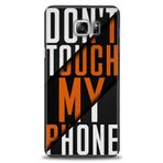 MRCİLETİSİM (mrc-15423) Tam Ekran Koruyucu Kılıf HD Baskılı Kılıf Dont Touch Samsung Galaxy Note 5 ile uyumlu
