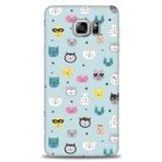 MRCİLETİSİM (mrc-15434) Tam Ekran Koruyucu Kılıf HD Baskılı Kılıf Cats Samsung Galaxy Note 5 ile uyumlu