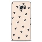 MRCİLETİSİM (mrc-15441) Tam Ekran Koruyucu Kılıf HD Baskılı Kılıf Minik Kalpler Samsung Galaxy Note 5 ile uyumlu