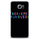 MRCİLETİSİM (mrc-15448) Tam Ekran Koruyucu Kılıf HD Baskılı Kılıf Believe Samsung Galaxy Note 5 ile uyumlu