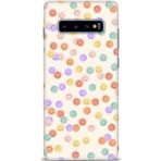 MRCİLETİSİM (mrc-23868) Tam Ekran Koruyucu Kılıf HD Baskılı Kılıf Gülen Yüzler Samsung Galaxy S10 Plus ile uyumlu