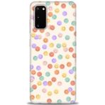 MRCİLETİSİM (mrc-24718) Tam Ekran Koruyucu Kılıf HD Baskılı Kılıf Gülen Yüzler Samsung Galaxy S20 ile uyumlu