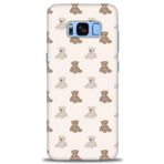 MRCİLETİSİM (mrc-26693) Tam Ekran Koruyucu Kılıf HD Baskılı Kılıf Ayıcıklar Samsung Galaxy S8 Plus ile uyumlu