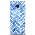 MRCİLETİSİM (mrc-26701) Tam Ekran Koruyucu Kılıf HD Baskılı Kılıf Mavi Samsung Galaxy S8 Plus ile uyumlu