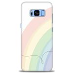 MRCİLETİSİM (mrc-26721) Tam Ekran Koruyucu Kılıf HD Baskılı Kılıf Soft Gökkuşağı Samsung Galaxy S8 Plus ile uyumlu