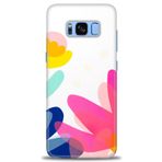 MRCİLETİSİM (mrc-26748) Tam Ekran Koruyucu Kılıf HD Baskılı Kılıf Çiçekk Samsung Galaxy S8 Plus ile uyumlu