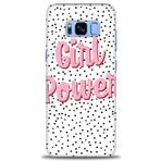 MRCİLETİSİM (mrc-26751) Tam Ekran Koruyucu Kılıf HD Baskılı Kılıf Girl Power Samsung Galaxy S8 Plus ile uyumlu