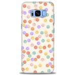MRCİLETİSİM (mrc-26758) Tam Ekran Koruyucu Kılıf HD Baskılı Kılıf Gülen Yüzler Samsung Galaxy S8 Plus ile uyumlu