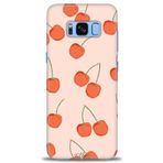 MRCİLETİSİM (mrc-26784) Tam Ekran Koruyucu Kılıf HD Baskılı Kılıf Büyük Kirazlar Samsung Galaxy S8 Plus ile uyumlu