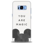 MRCİLETİSİM (mrc-26799) Tam Ekran Koruyucu Kılıf HD Baskılı Kılıf You Are Magic Samsung Galaxy S8 Plus ile uyumlu