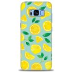 MRCİLETİSİM (mrc-26816) Tam Ekran Koruyucu Kılıf HD Baskılı Kılıf Limon Dilimleri Samsung Galaxy S8 Plus ile uyumlu