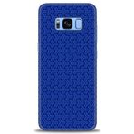 MRCİLETİSİM (mrc-26832) Tam Ekran Koruyucu Kılıf HD Baskılı Kılıf Mavi Örüntü Samsung Galaxy S8 Plus ile uyumlu