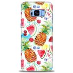 MRCİLETİSİM (mrc-26855) Tam Ekran Koruyucu Kılıf HD Baskılı Kılıf Meyveler Samsung Galaxy S8 Plus ile uyumlu