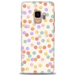 MRCİLETİSİM (mrc-27268) Tam Ekran Koruyucu Kılıf HD Baskılı Kılıf Gülen Yüzler Samsung Galaxy S9 ile uyumlu