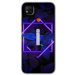 MRCİLETİSİM (mrc10541) Dark Neon Yaprak İ Harfi Kılıf Baskılı Kapak Tam Kaplayan Mat Seramik Xiaomi Redmi 9c ile uyumlu