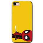 MRCİLETİSİM mrc106962 DeadPool 6 Kılıf Baskılı Kapak Tam Ekran Koruyucu iPhone SE 2020 ile uyumlu