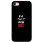 MRCİLETİSİM mrc107212 For You Kılıf Baskılı Kapak Tam Ekran Koruyucu iPhone SE 2020 ile uyumlu