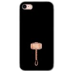 MRCİLETİSİM mrc107265 Thor Çekiç Kılıf Baskılı Kapak Tam Ekran Koruyucu iPhone SE 2022 ile uyumlu