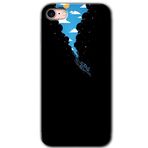 MRCİLETİSİM mrc107516 Derinlere Yolculuk Kılıf Baskılı Kapak Tam Ekran Koruyucu iPhone SE 2022 ile uyumlu