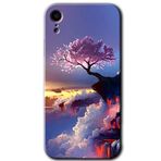 MRCİLETİSİM mrc108444 Wash Red Wall Kılıf Baskılı Kapak Tam Ekran Koruyucu iPhone XR ile uyumlu