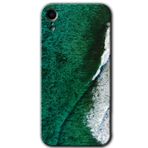 MRCİLETİSİM mrc108488 Yeşil Okyanus Kılıf Baskılı Kapak Tam Ekran Koruyucu iPhone XR ile uyumlu