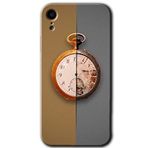 MRCİLETİSİM mrc108550 Clocks Artwork Kılıf Baskılı Kapak Tam Ekran Koruyucu iPhone XR ile uyumlu