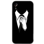 MRCİLETİSİM mrc108639 Smokin Kılıf Baskılı Kapak Tam Ekran Koruyucu iPhone XR ile uyumlu