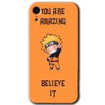 MRCİLETİSİM mrc108799 Kendine İnan Kılıf Baskılı Kapak Tam Ekran Koruyucu iPhone XR ile uyumlu