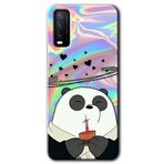 MRCİLETİSİM (mrc110285) Milkshake Panda Kılıf HD Desen Baskılı Arka Kapak Vivo Y20 ile uyumlu