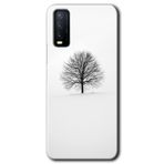 MRCİLETİSİM (mrc110712) Alone Tree Kılıf HD Desen Baskılı Arka Kapak Vivo Y20 ile uyumlu