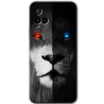 MRCİLETİSİM (mrc111840) Fire and Ice Lion Kılıf HD Desen Baskılı Arka Kapak Vivo Y21s ile uyumlu