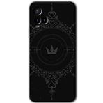 MRCİLETİSİM (mrc111920) Siyah Mandala 1 Kılıf HD Desen Baskılı Arka Kapak Vivo Y21s ile uyumlu