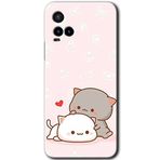 MRCİLETİSİM (mrc111924) Kedi Aşkı Kılıf HD Desen Baskılı Arka Kapak Vivo Y21s ile uyumlu