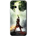 MRCİLETİSİM (mrc111936) Dragon Hunter Kılıf HD Desen Baskılı Arka Kapak Vivo Y21s ile uyumlu