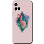 MRCİLETİSİM (mrc112188) Flamingo Kılıf HD Desen Baskılı Arka Kapak Vivo Y21s ile uyumlu