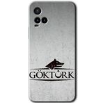 MRCİLETİSİM (mrc112255) Göktürk Kılıf HD Desen Baskılı Arka Kapak Vivo Y21s ile uyumlu