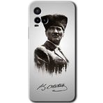 MRCİLETİSİM (mrc112269) Mustafa Kemal Atatürk Kılıf HD Desen Baskılı Arka Kapak Vivo Y21s ile uyumlu