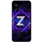 MRCİLETİSİM (mrc112321) Dark Neon Yaprak Z Harfi Kılıf HD Desen Baskılı Arka Kapak Vivo Y21s ile uyumlu