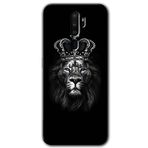 MRCİLETİSİM mrc112785 King Lion Kılıf Baskılı Kapak Tam Ekran Koruyucu Oppo A5 2020 ile uyumlu