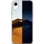 MRCİLETİSİM (mrc11469) Tam Ekran Koruyucu Kılıf HD Baskılı Kılıf Gece ve Gündüz iPhone XR ile uyumlu