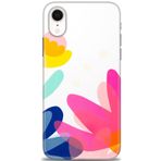 MRCİLETİSİM (mrc11479) Tam Ekran Koruyucu Kılıf HD Baskılı Kılıf Çiçekk iPhone XR ile uyumlu