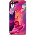 MRCİLETİSİM (mrc11494) Tam Ekran Koruyucu Kılıf HD Baskılı Kılıf Renkler iPhone XR ile uyumlu