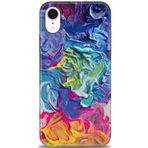 MRCİLETİSİM (mrc11495) Tam Ekran Koruyucu Kılıf HD Baskılı Kılıf Colors iPhone XR ile uyumlu