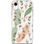 MRCİLETİSİM (mrc11507) Tam Ekran Koruyucu Kılıf HD Baskılı Kılıf Flower Pattern iPhone XR ile uyumlu