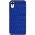 MRCİLETİSİM (mrc11562) Tam Ekran Koruyucu Kılıf HD Baskılı Kılıf Mavi Örüntü iPhone XR ile uyumlu