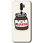 MRCİLETİSİM mrc115636 Nutella Aşkım Kılıf Baskılı Kapak Tam Ekran Koruyucu Oppo A9 2020 ile uyumlu