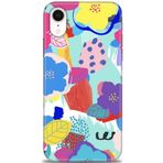 MRCİLETİSİM (mrc11574) Tam Ekran Koruyucu Kılıf HD Baskılı Kılıf Flowers iPhone XR ile uyumlu